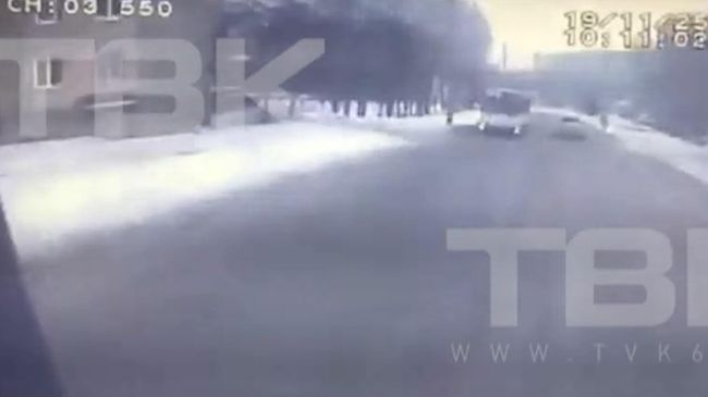 Опубликовано видео из автомобиля, спровоцировавшего ДТП в Красноярске