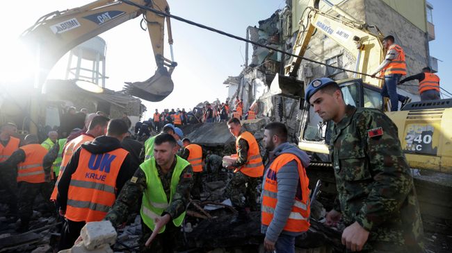Ликвидидация последствий землетрясения в Албании. 26 ноября 2019 Ликвидидация последствий землетрясения в Албании. 26 ноября 2019