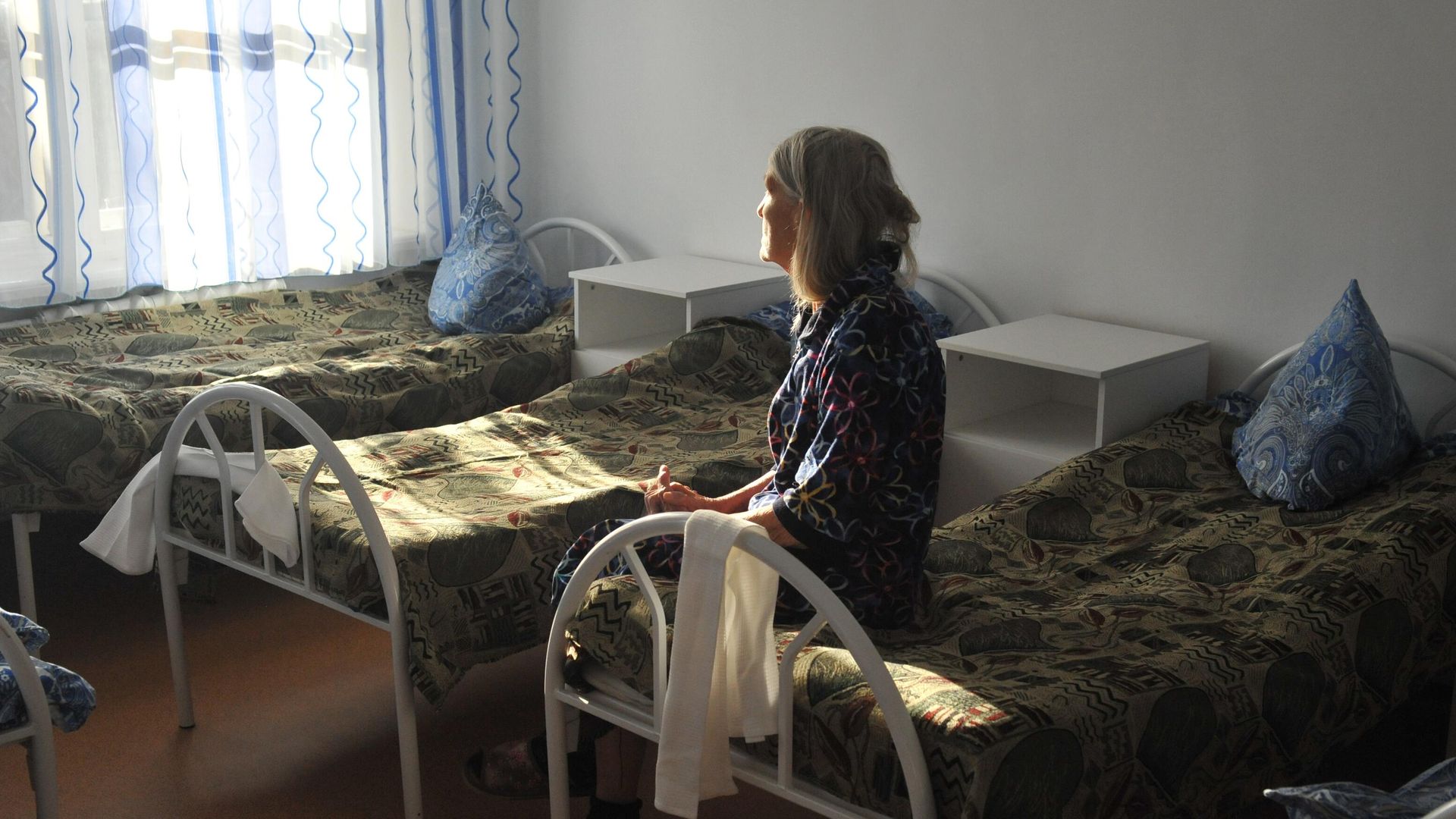 Пациентка в больничной палате психосоматического отделения Тамбовской областной психиатрической больницы - РИА Новости, 1920, 10.08.2020