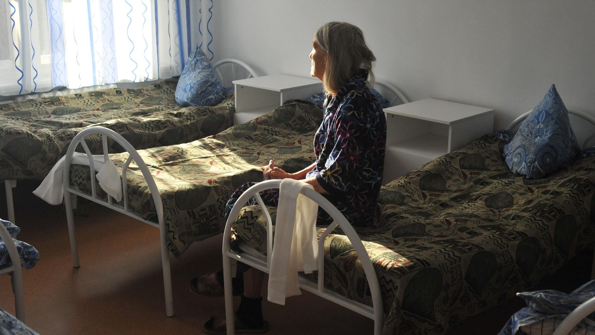 Пациентка в палате психиатрической больницы Пациентка в палате психиатрической больницы - РИА Новости, 1920, 08.11.2023