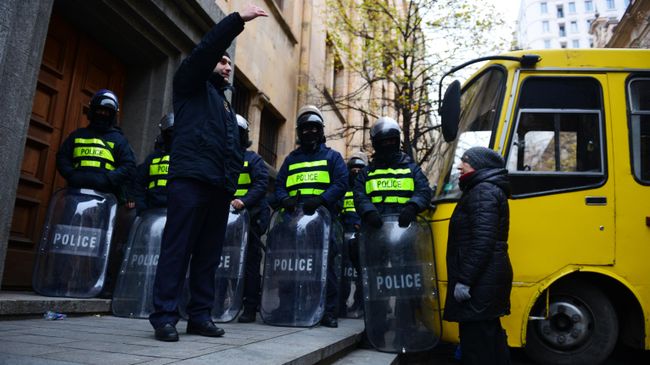 Акция протеста в Тбилиси Акция протеста в Тбилиси