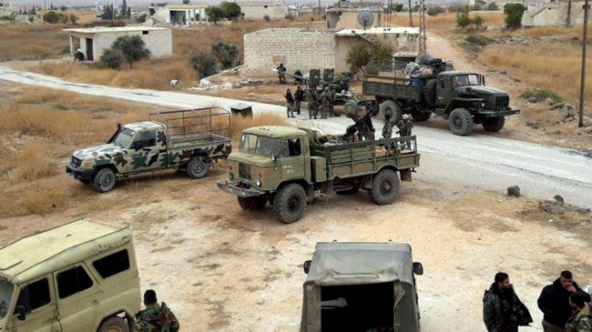 Военнослужащие сирийской армии в провинции Идлиб Военнослужащие сирийской армии в провинции Идлиб