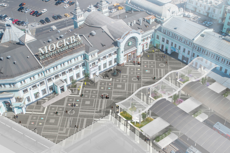 Проект благоустройство Белорусского вокзала в Москве Проект благоустройство Белорусского вокзала в Москве