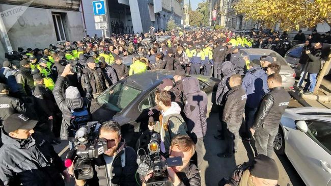Акция протеста в Тбилиси. 29 ноября 2019