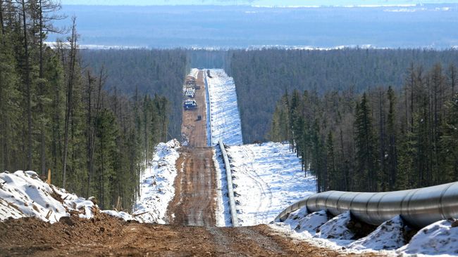 Трасса газопровода Сила Сибири Трасса газопровода Сила Сибири