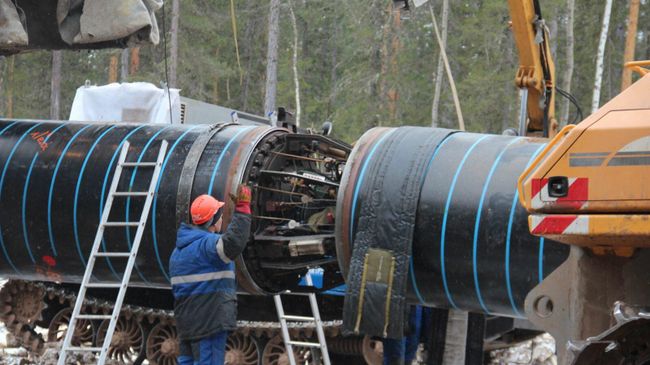 Строительство газопровода