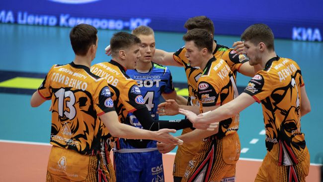 Игроки ВК Кузбасс