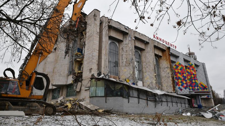 Снос киноцентра Соловей на Красной Пресне Снос киноцентра Соловей на Красной Пресне