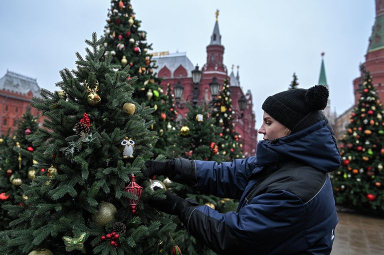 Новогодние украшения Москвы Новогодние украшения Москвы