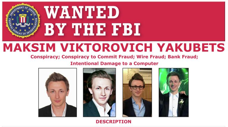 Ориентировка ФБР на розыск Максима Якубца Ориентировка ФБР на розыск Максима Якубца