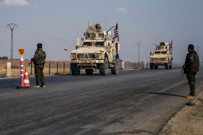 Военный конвой США в Сирии Военный конвой США в Сирии