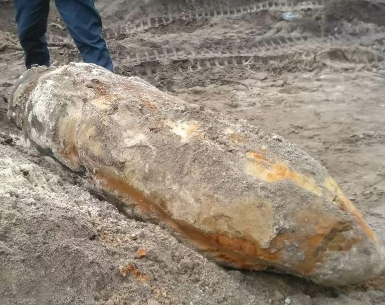 Немецкую авиабомбу времен войны весом 250 кг нашли на стройплощадке в Белгороде 