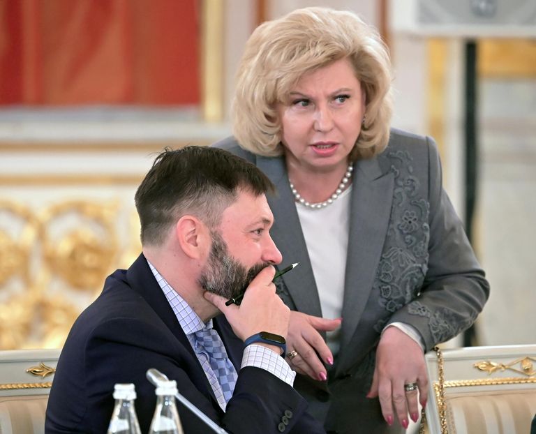  Уполномоченный по правам человека в РФ Татьяна Москалькова и журналист Кирилл Вышинский