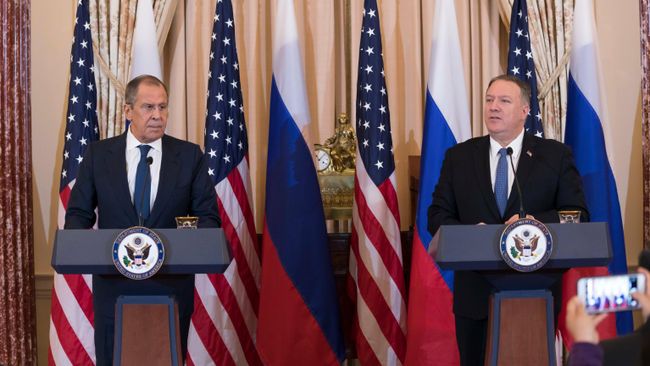 Совместная пресс-конференция Сергея Лаврова и госсекретаря США Майка Помпео по итогам переговоров в Вашингтоне