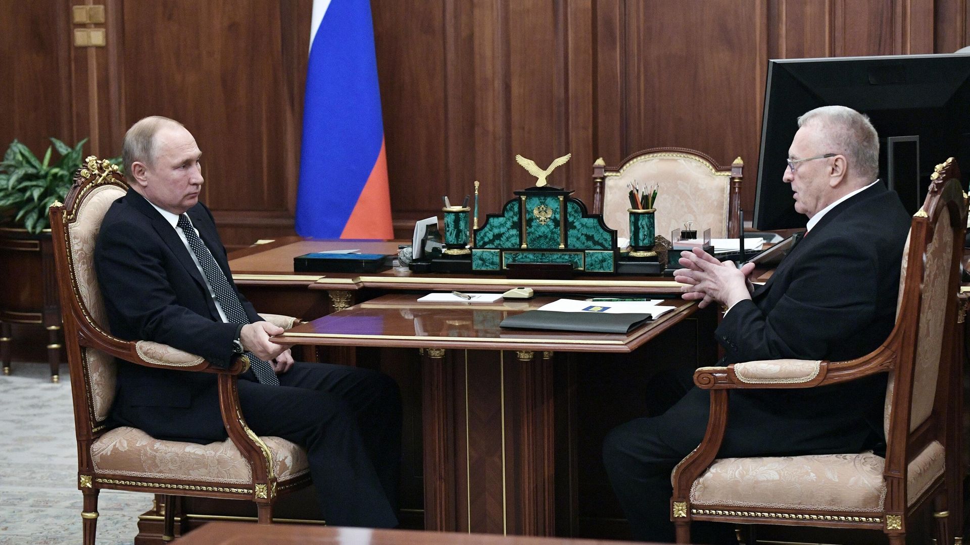 Владимир Путин и Владимир Жириновский Владимир Путин и Владимир Жириновский - РИА Новости, 1920, 25.04.2026