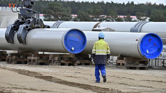Строительство газопровода Северный поток-2 в Германии Строительство газопровода Северный поток-2 в Германии