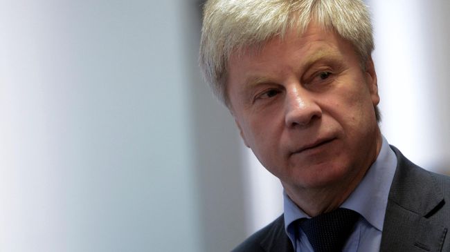 Член исполкома Олимпийского комитета России Николай Толстых на заседании исполкома ОКР в Москве.