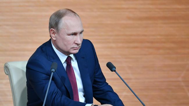 Президент РФ Владимир Путин на большой ежегодной пресс-конференции Президент РФ Владимир Путин на большой ежегодной пресс-конференции