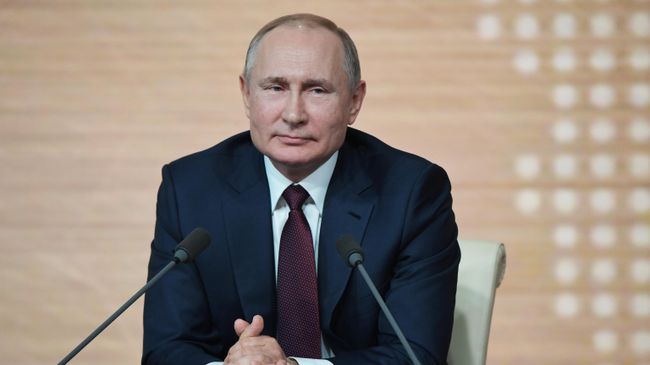 Президент РФ Владимир Путин на большой ежегодной пресс-конференции Президент РФ Владимир Путин на большой ежегодной пресс-конференции