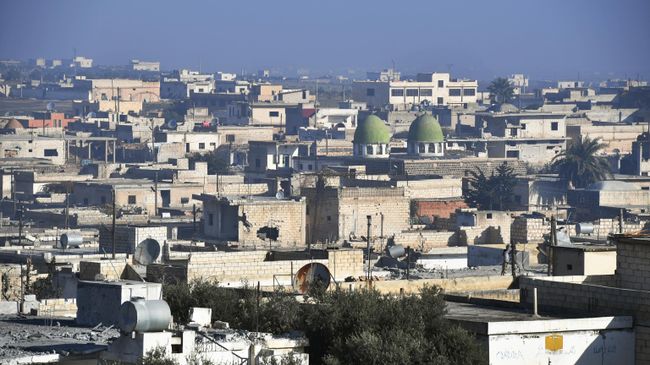 Освобожденный от боевиков город Джарджаназ в сирийской провинции Идлиб Освобожденный от боевиков город Джарджаназ в сирийской провинции Идлиб