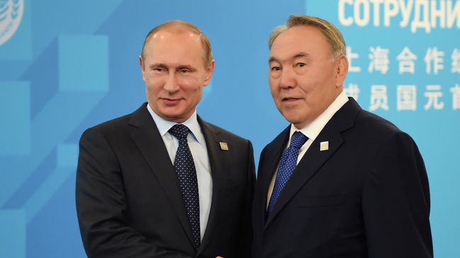 Президент РФ Владимир Путин и первый президент Республики Казахстан Нурсултан Назарбаев Президент РФ Владимир Путин и первый президент Республики Казахстан Нурсултан Назарбаев