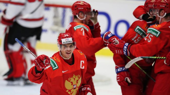 Хоккей. Молодежный чемпионат мира. Матч Россия – Канада