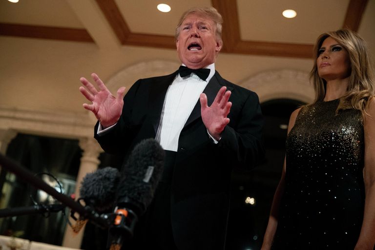 Дональд Трамп с супругой Меланьей 31 декабря 2019 года Дональд Трамп с супругой Меланьей 31 декабря 2019 года