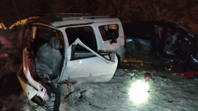 На месте ДТП с участием двух автомобилей в Рязанской области. 12 января 2020 На месте ДТП с участием двух автомобилей в Рязанской области. 12 января 2020