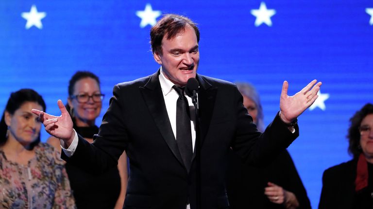 Квентин Тарантино на церемонии вручения премии Critics' Choice Awards Квентин Тарантино на церемонии вручения премии Critics' Choice Awards