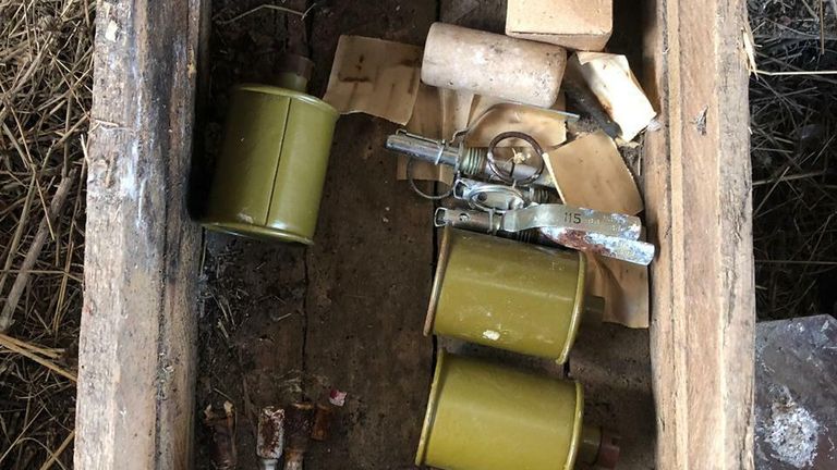 Боеприпасы, обнаруженные на востоке Крыма