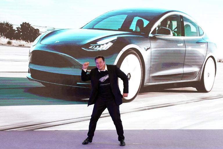 Илон Маск на презентации Tesla Model 3 в Шанхае