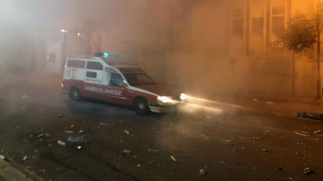 Протестные акции в Бейруте Протестные акции в Бейруте