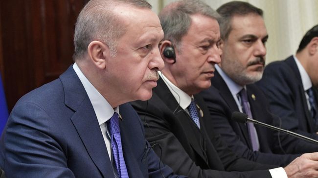 Президент Турции Реджеп Тайип Эрдоган на Международной конференции по Ливии в Берлине Президент Турции Реджеп Тайип Эрдоган на Международной конференции по Ливии в Берлине