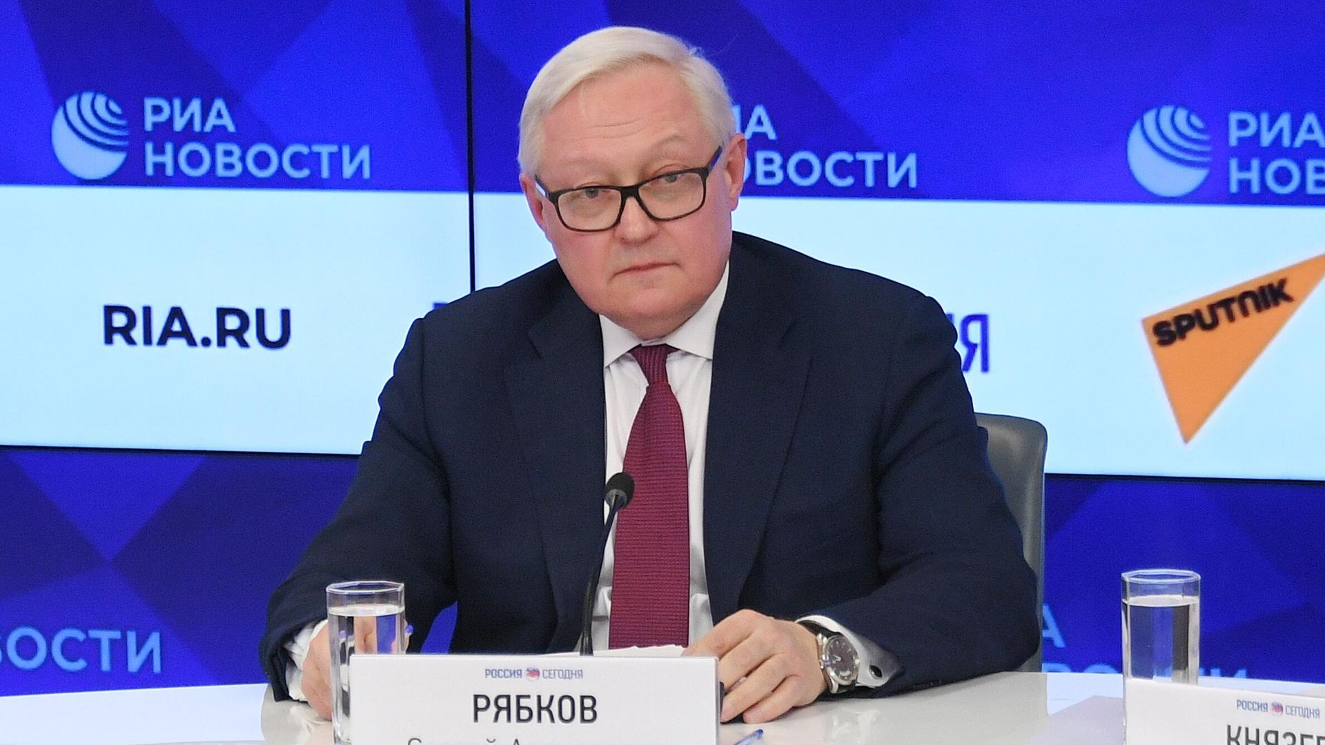 Сергей Рябков на пресс-конференции, посвященной началу председательства России в БРИКС в 2020 году - РИА Новости, 1920, 08.09.2021