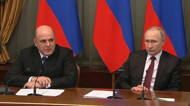 Путин пожелал успехов Мишустину и новому кабинету министров Путин пожелал успехов Мишустину и новому кабинету министров