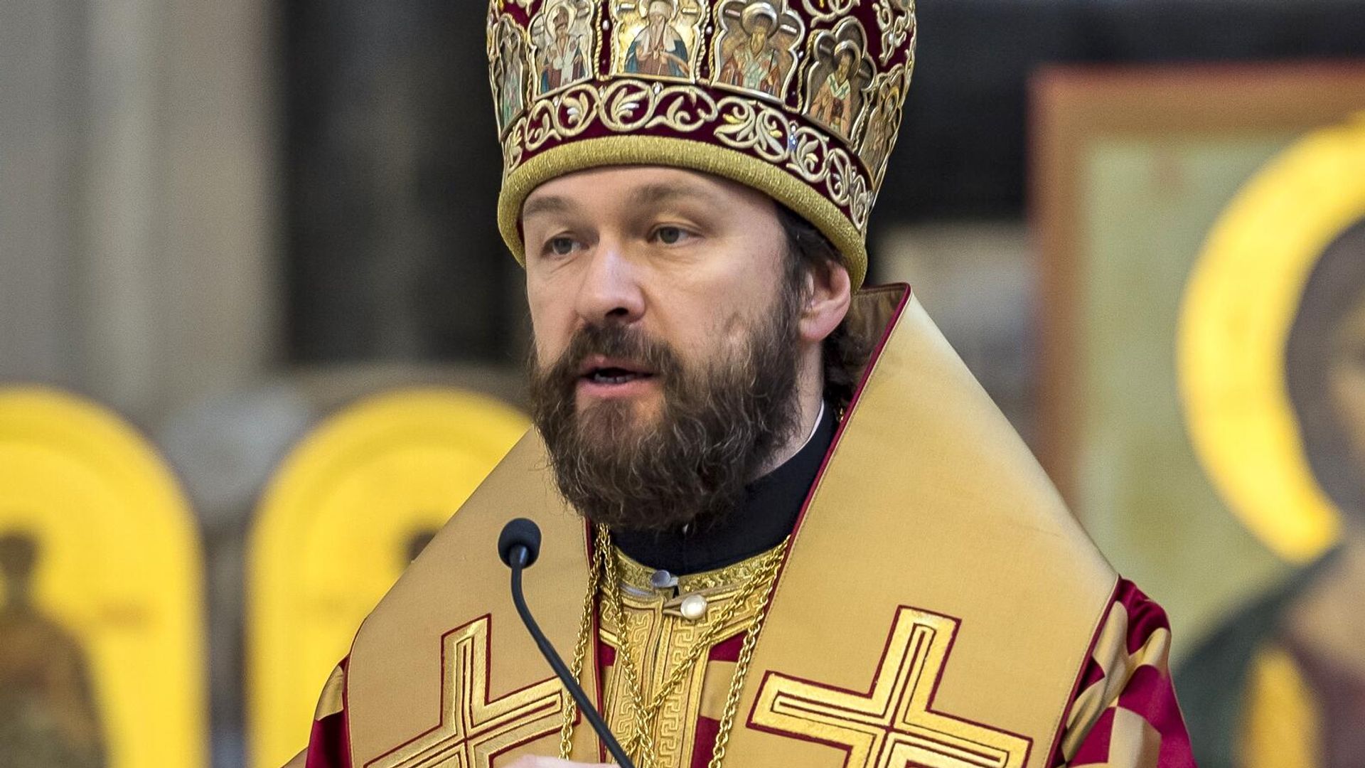 Митрополит Волоколамский, викарий патриарха Московского и всея Руси Иларион - РИА Новости, 1920, 17.10.2024