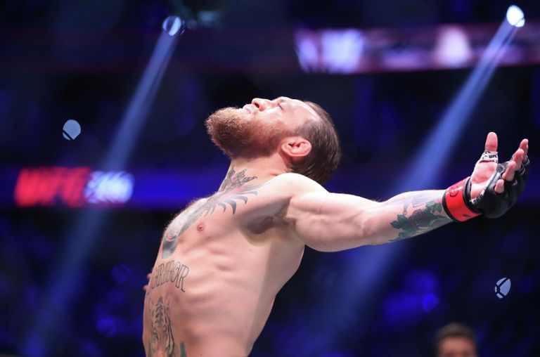 Конор Макгрегор перед боем с Дональдом Серроне на UFC 246 в штате Невада, США 