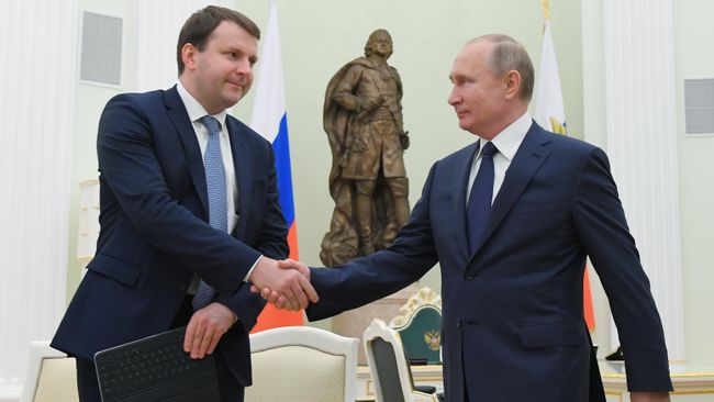 Владимир Путин и Максим Орешкин Владимир Путин и Максим Орешкин