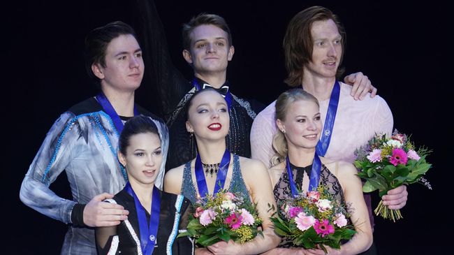 Призеры чемпионата Европы по фигурному катанию среди пар