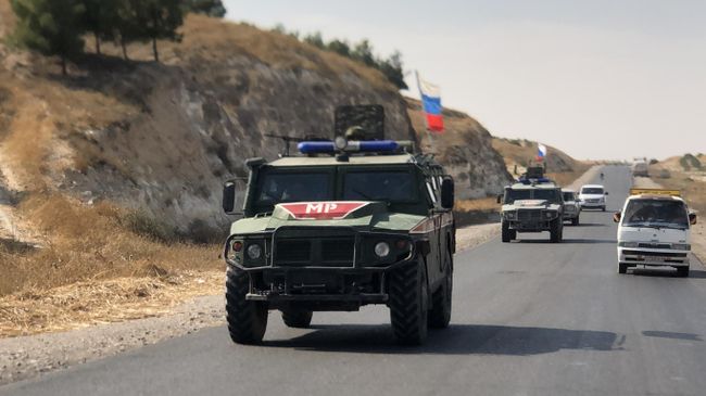 Военная полиция РФ на северо-востоке провинции Алеппо в Сирии