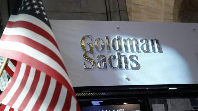 Логотип Goldman Sachs на Нью-Йоркской фондовой биржи Логотип Goldman Sachs на Нью-Йоркской фондовой биржи