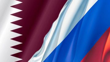 Флаг России и Катар Флаг России и Катар - РИА Новости, 1920, 03.09.2025