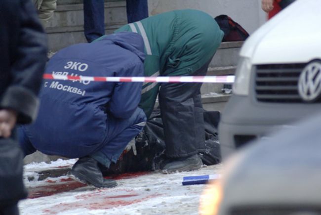 На месте убийства адвоката в центре Москвы. Улица Пречистенка На месте убийства адвоката в центре Москвы. Улица Пречистенка