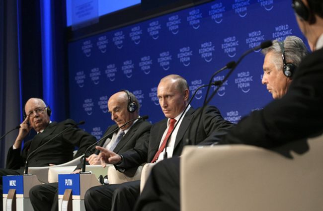 Владимир Путин на Всемирном экономическом форуме (ВЭФ) в Давосе