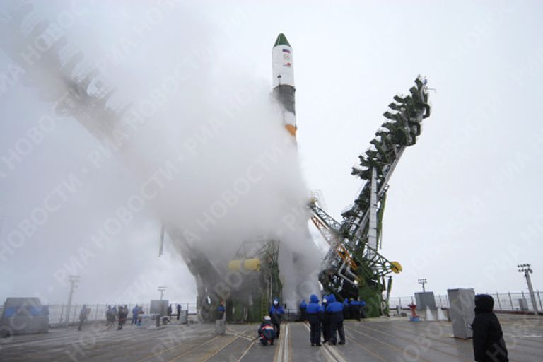 Пуск РН Союз-У с грузовым транспортным кораблем Прогресс М-66 осуществлен с космодрома Байконур Пуск РН Союз-У с грузовым транспортным кораблем Прогресс М-66 осуществлен с космодрома Байконур