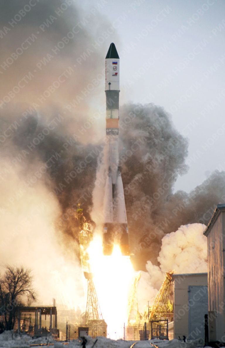 Пуск РН Союз-У с грузовым транспортным кораблем Прогресс М-66 осуществлен с космодрома Байконур Пуск РН Союз-У с грузовым транспортным кораблем Прогресс М-66 осуществлен с космодрома Байконур
