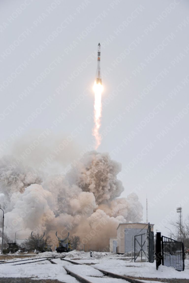 Пуск РН Союз-У с грузовым транспортным кораблем Прогресс М-66 осуществлен с космодрома Байконур Пуск РН Союз-У с грузовым транспортным кораблем Прогресс М-66 осуществлен с космодрома Байконур