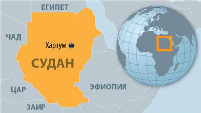 Судан карта