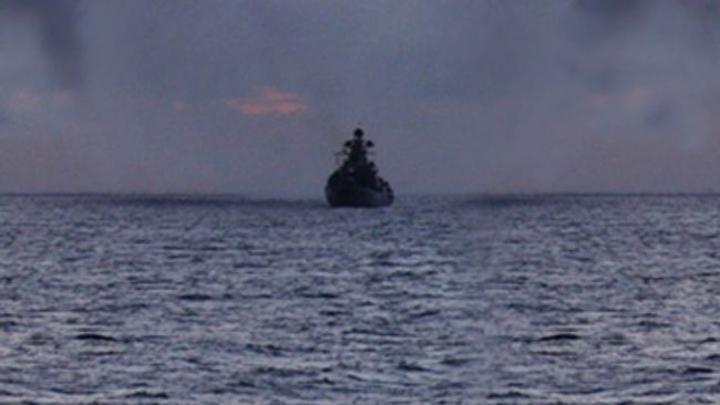 Корабль в море. Архив
