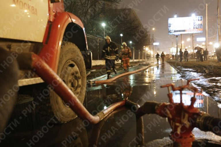 Ликвидация пожара в МАИ Ликвидация пожара в МАИ